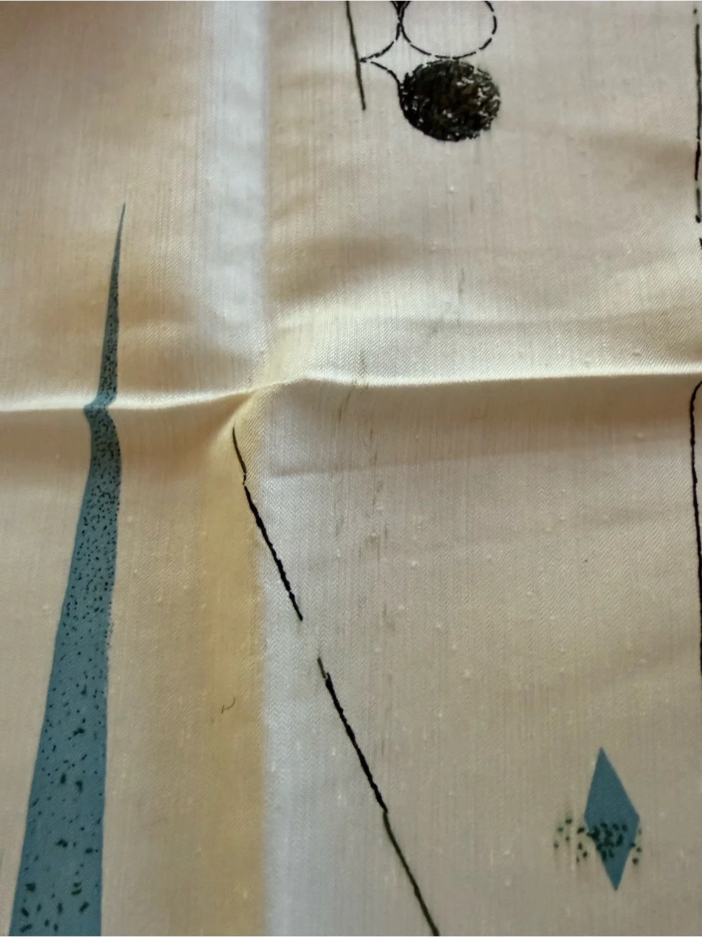 MCM silk/linen blend upholstery fabric